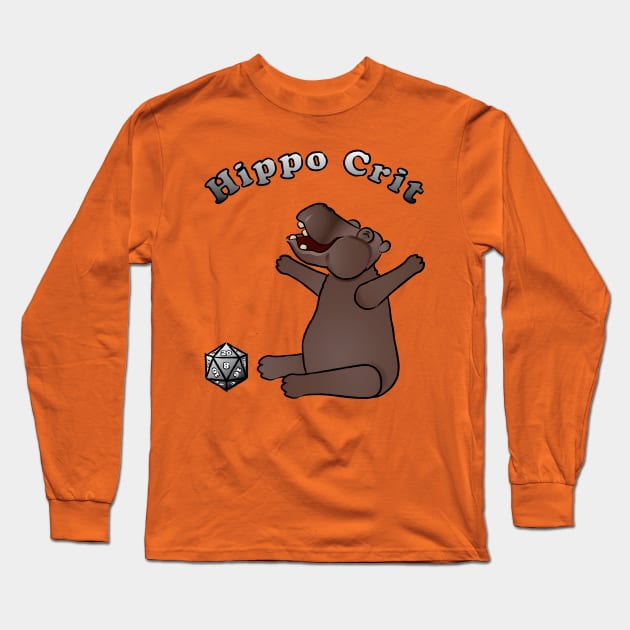 Hippo Crit Success Long Sleeve T-Shirt by PittmanOfLaMancha